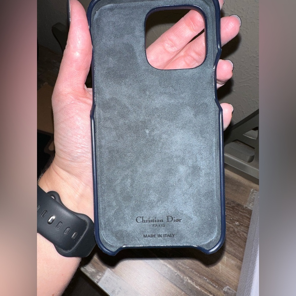 Authentic Christian Dior iPhone 14 pro max phone case.